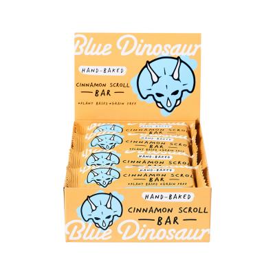 Blue Dinosaur Snack Bar Cinnamon Scroll 45g x 12 Display